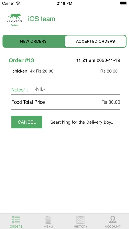 Kirana Tiger Restaurant