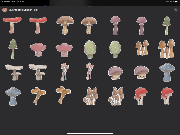 Mushrooms Stickers