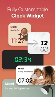 clock widget: custom clock app iphone screenshot 1