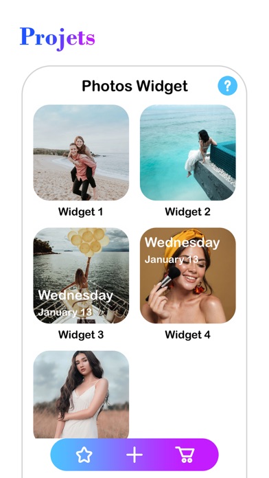 Screenshot #1 pour Photos Widget - Diaporama