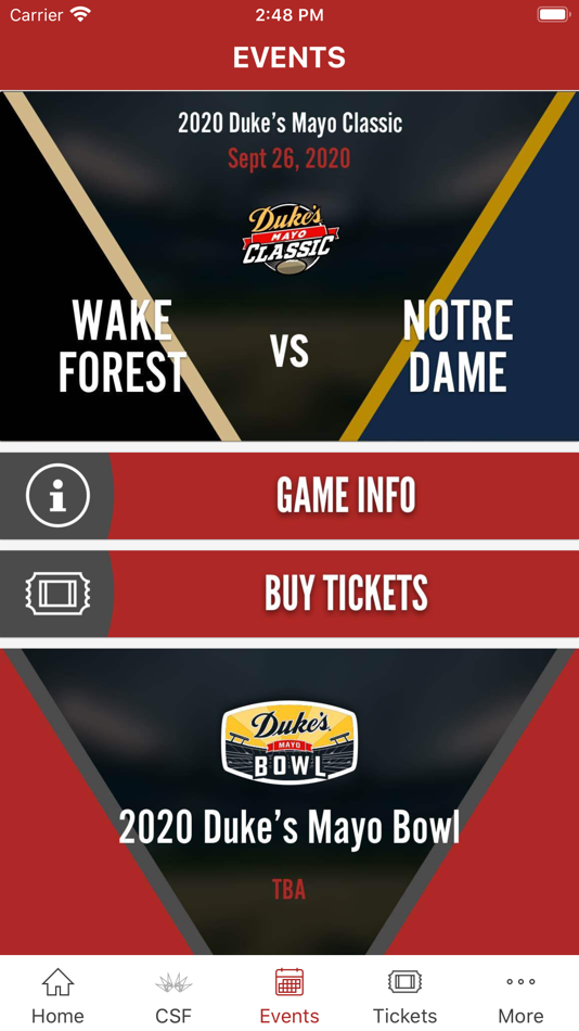 #4. CSF Official Mobile App (iOS) 由: Charlotte Sports Foundation