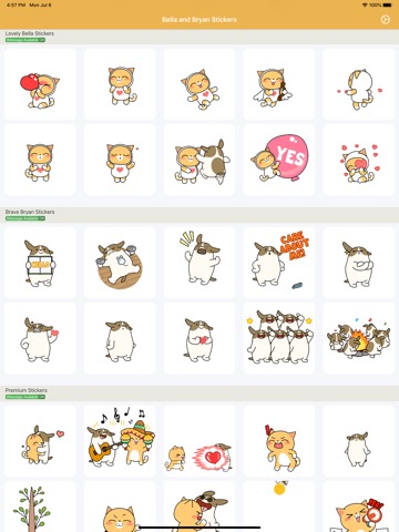 iMessage用の動くステッカー「ベラとブライアン」のおすすめ画像8