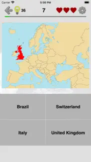 maps of all countries geo-quiz iphone screenshot 1