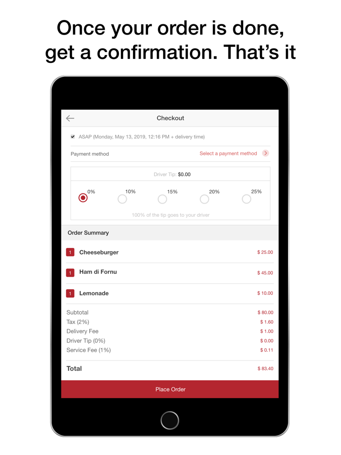 MyFood Delivery Ordering app