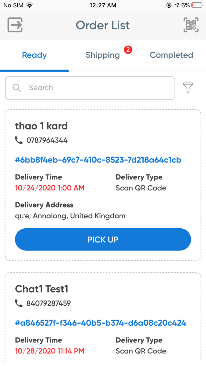 Kard Order Delivery