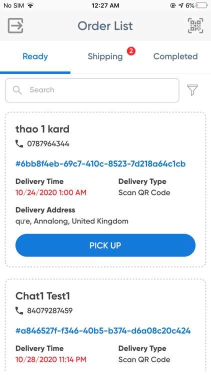 Kard Order Delivery
