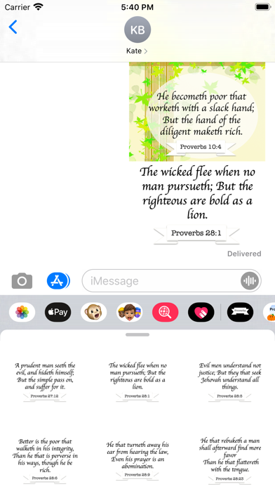Proverbs Stickers Screenshot
