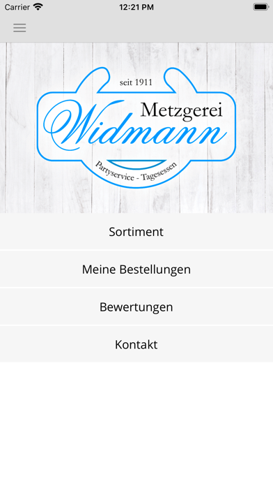 Widmann Metzgerei Screenshot