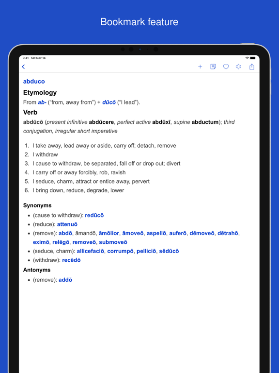 Screenshot #6 pour Dictionary of Latin Language