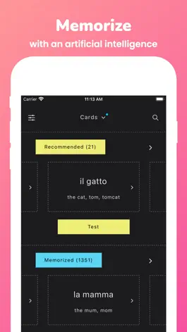Game screenshot Memorize: Learn Italian Words mod apk