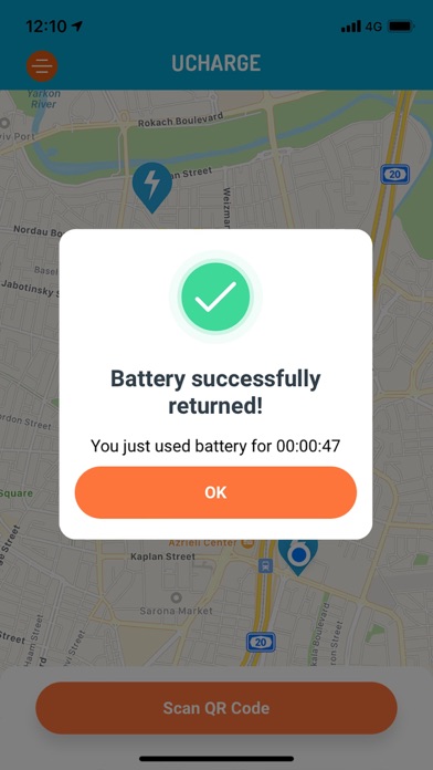 Ucharge השכרת מטענים לסלולרי Screenshot