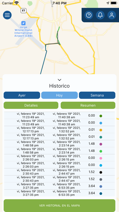 Boltrack Gestión Móvil Screenshot