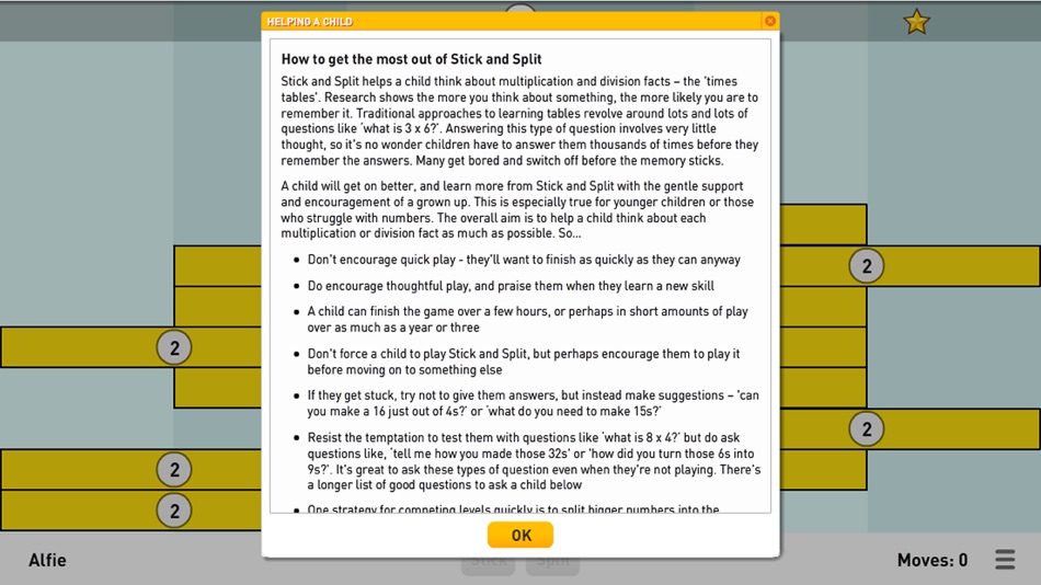 #9. Stick and Split (iOS) 由: Sunflower Learning Ltd