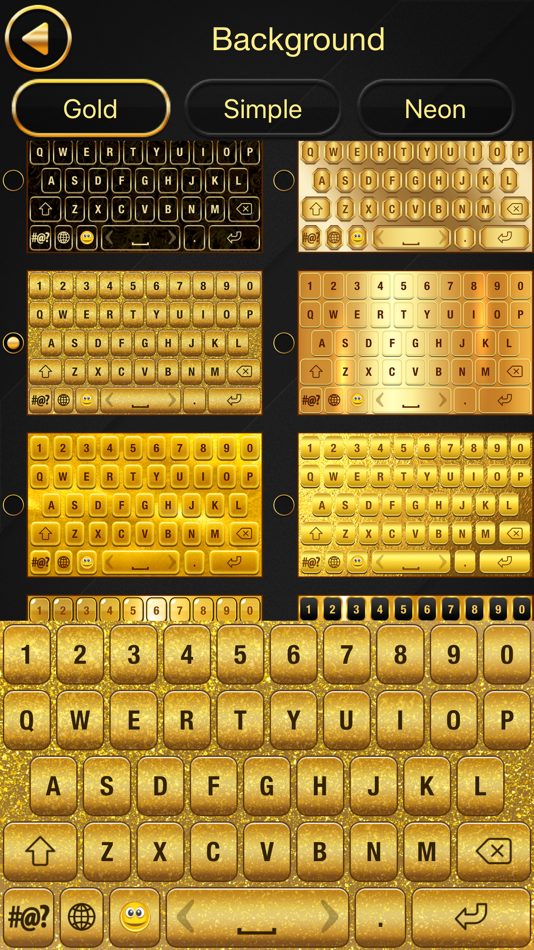 #4. Luxury Gold Keyboard Themes (iOS) 由: ZipoApps