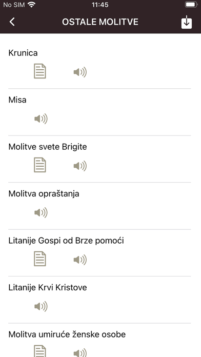 Misa i Molitve Screenshot