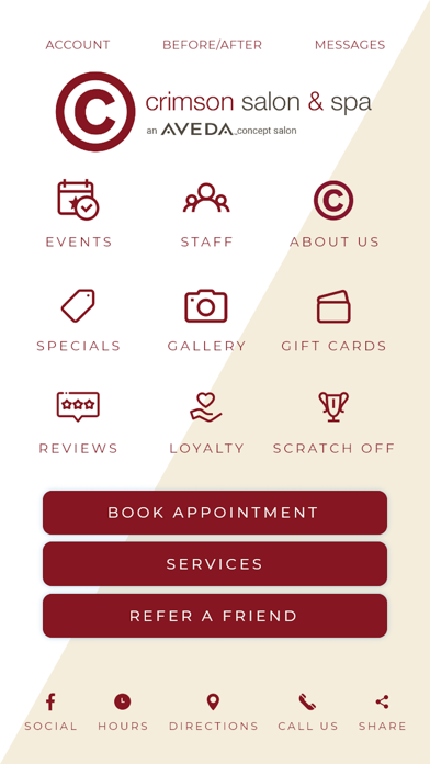 Crimson Salon & Spa Screenshot