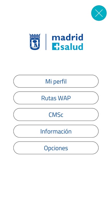 Rutas WAP Madrid Salud Screenshot