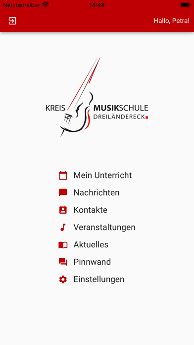 Kreismusikschule Dreiländereck Screenshot