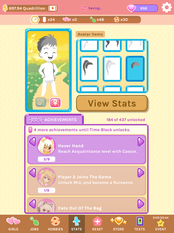 Crush Crush - Idle Dating Sim iPad screenshot 8 - Games app