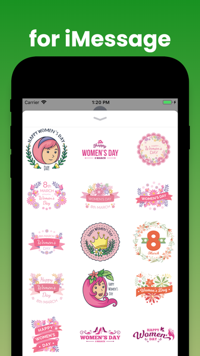 8th March Women's Day stickers Screenshot