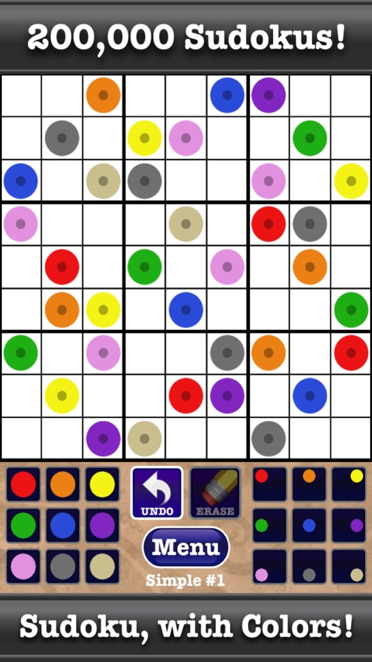 #1. Color Sudoku Puzzles! (iOS) Podle: Boy Howdy Technology LLC