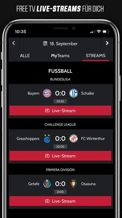 sport.ch Screenshot