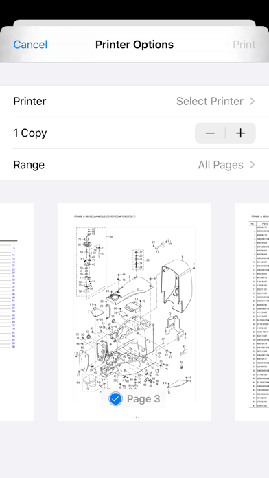 Sewing Machine Parts List Screenshot