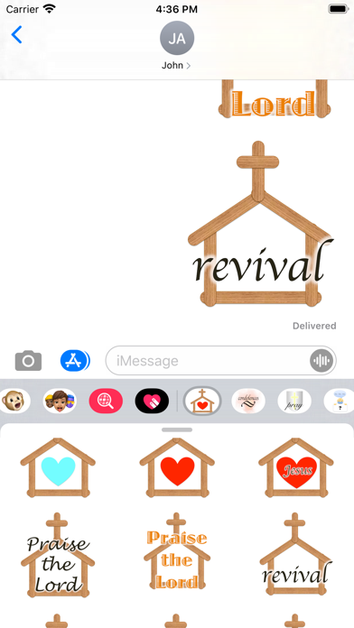 church stickers Screenshot