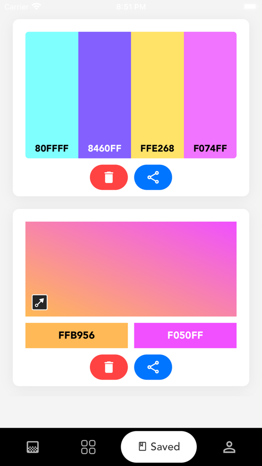 #5. Colors Palette Generator (iOS) 由: SK Studios Ltd