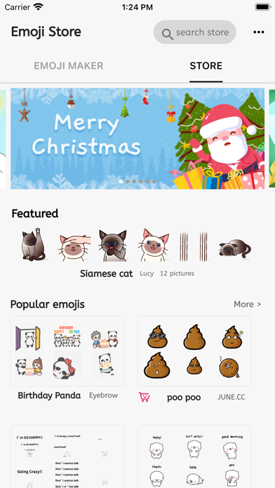 Screenshot #2 pour Emoji store(with emoji maker)