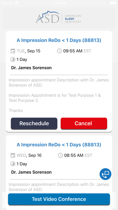 ASD Connect Screenshot