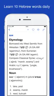 dictionary of hebrew iphone screenshot 4