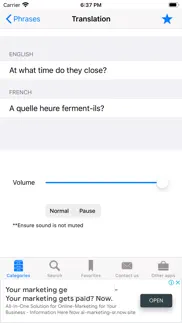 learn english to french iphone screenshot 3