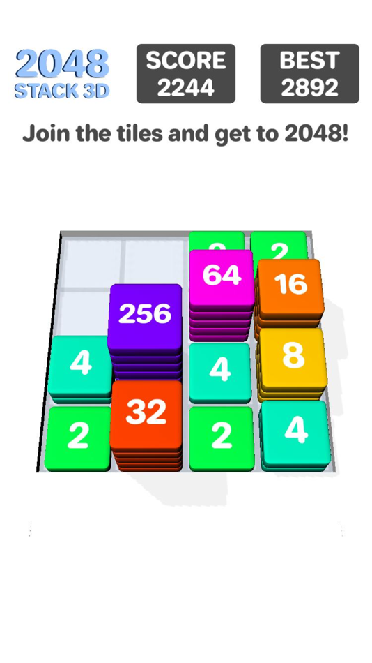 #4. 2048 Stack 3D (iOS) Podle: Guruu