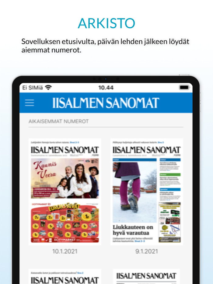 Iisalmen Sanomat päivän lehti