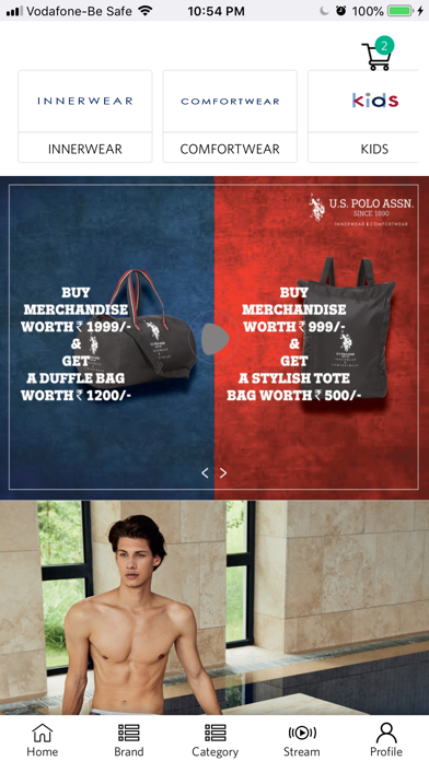 Screenshot #1 pour USPA - Innerwear Booking App