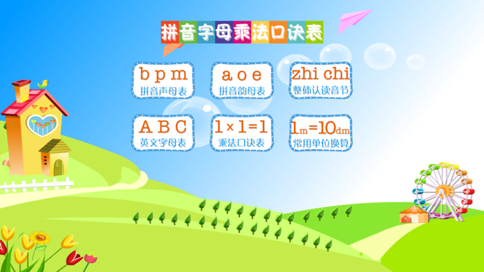 儿童宝宝必备必背三个挂图表 - 读书派出品