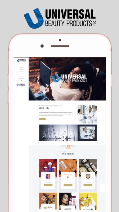 Universal Beauty Products Screenshot