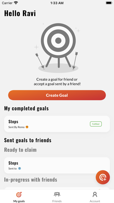 PushMe Fitness Screenshot