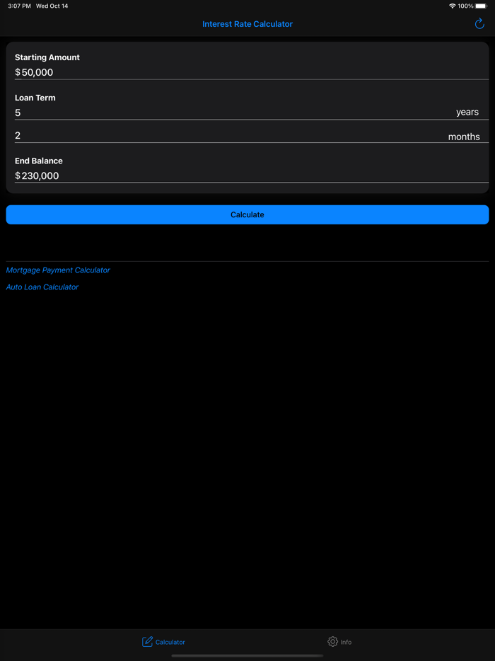 Interest Rate Calculator - IR