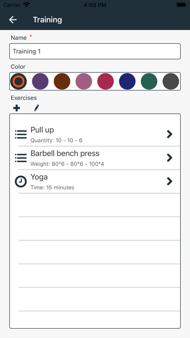 Workout Planner Pro+ Screenshot