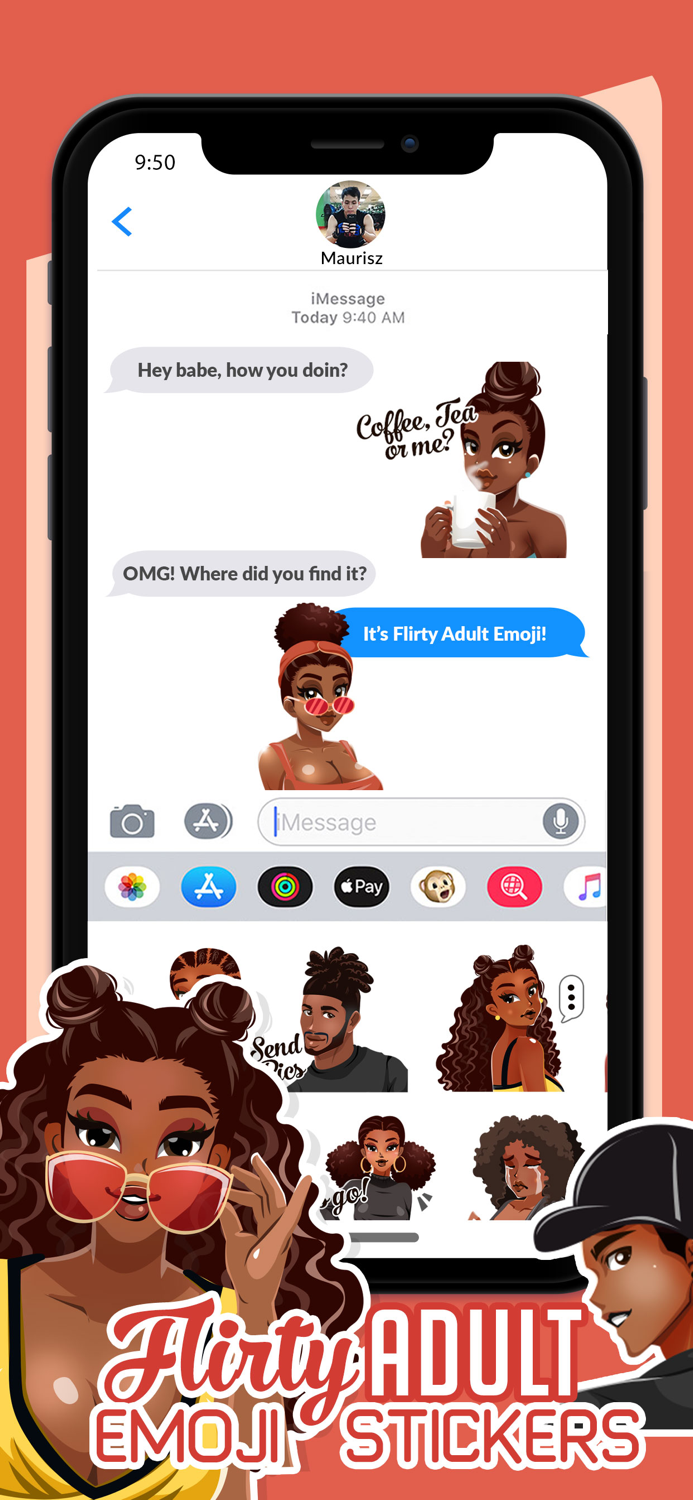 Flirty Adult Emoji Stickers
