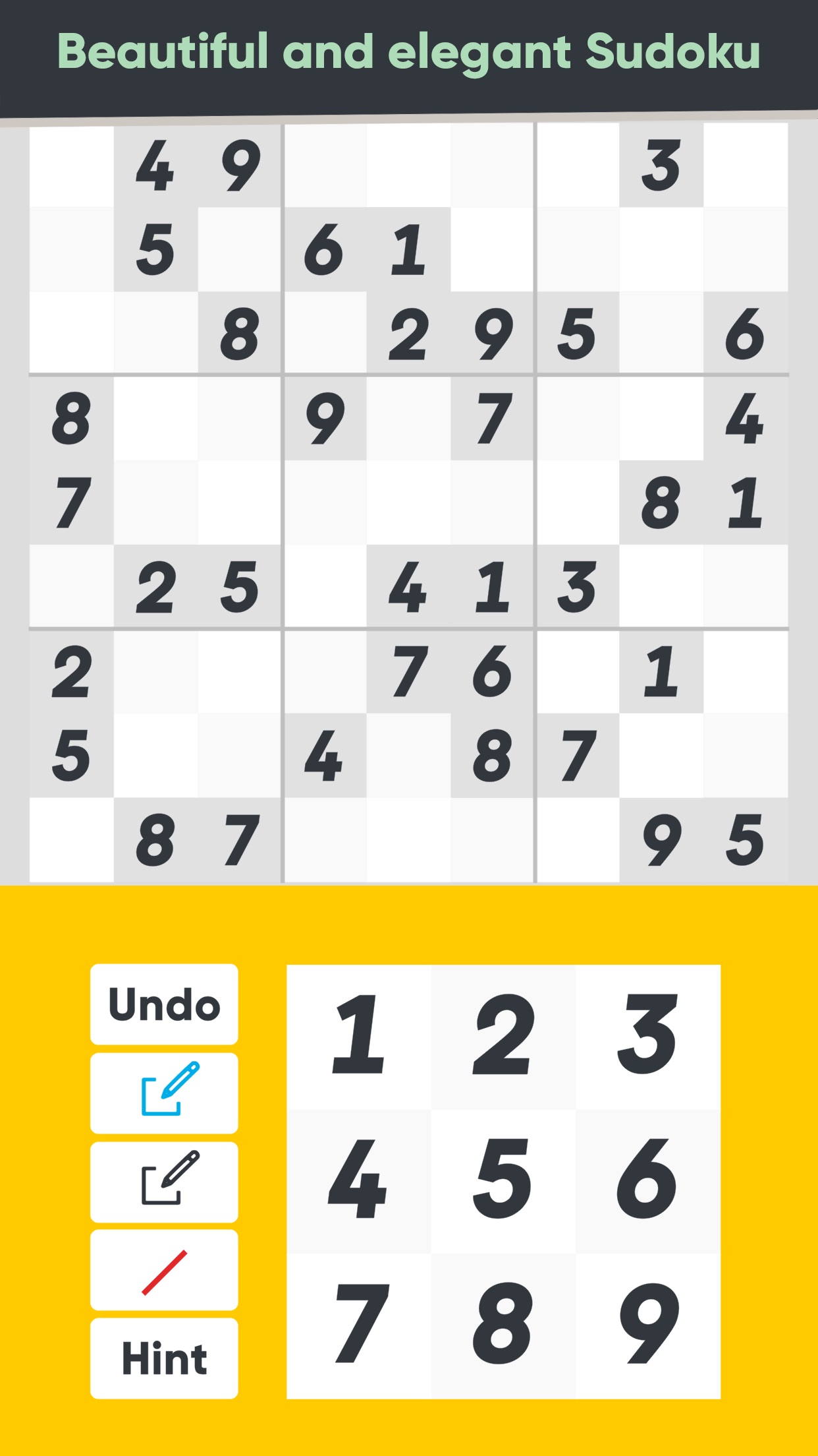 Screenshot do app Good Sudoku by Zach Gage