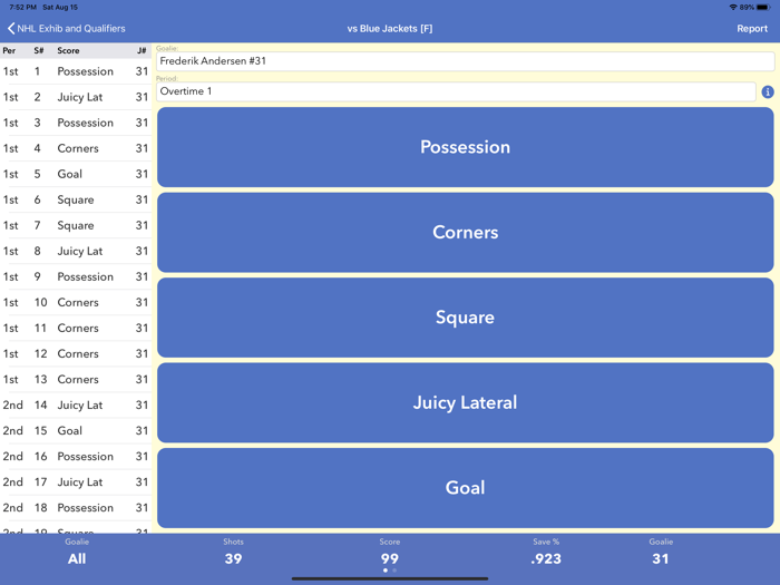 Goalie Rebound Tracking