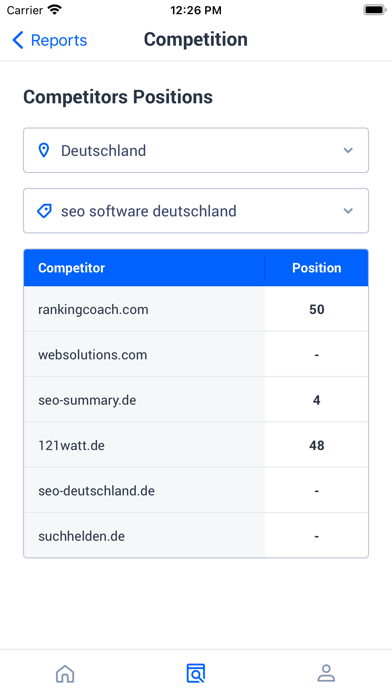 rankingCoach Screenshot