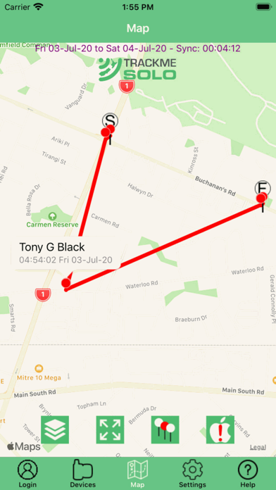 TrackMe Pro Screenshot