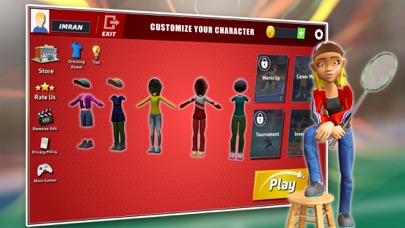 Badminton 3D League Sports Screenshot