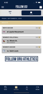 ORU Athletics screenshot #2 for iPhone