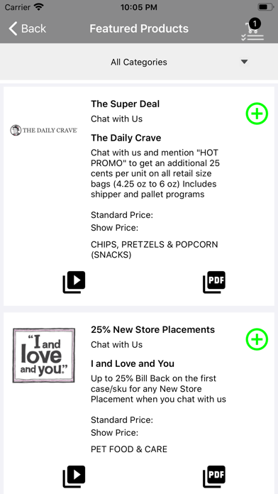 C&S Food Shows Screenshot