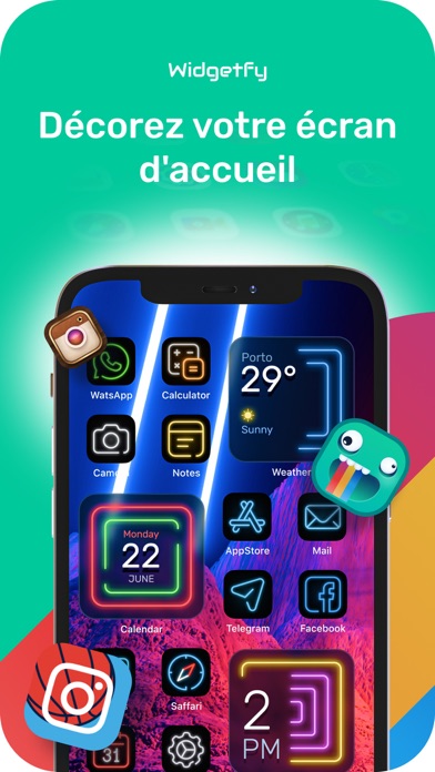 Screenshot #1 pour Widgetfy:Stylisez votre Iphone
